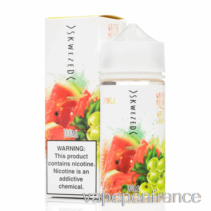 Raisin Blanc Pastèque - Skwezed - Stylo Vape 100 Ml 6 Mg